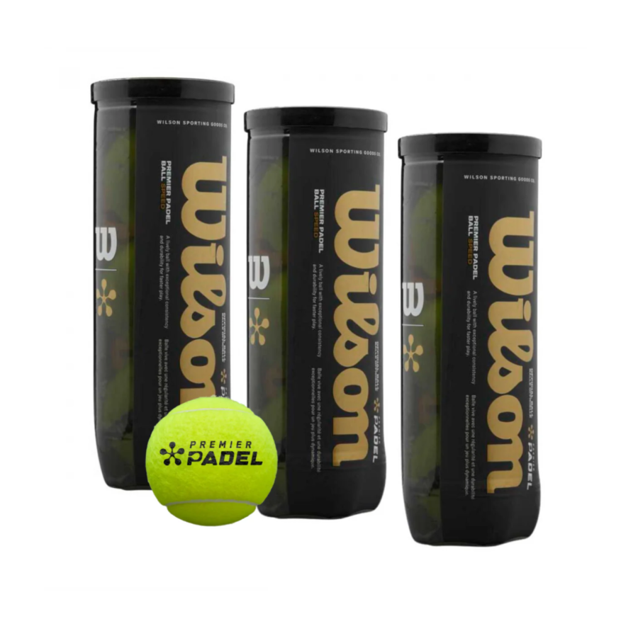 X 3 כדורי פאדל WILSON PREMIER Padel SPEED