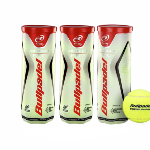 X 3 כדורי פאדל BULLPADEL PREMIUM PRO