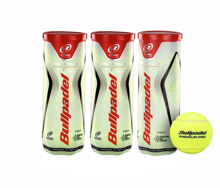X 3 כדורי פאדל BULLPADEL PREMIUM PRO
